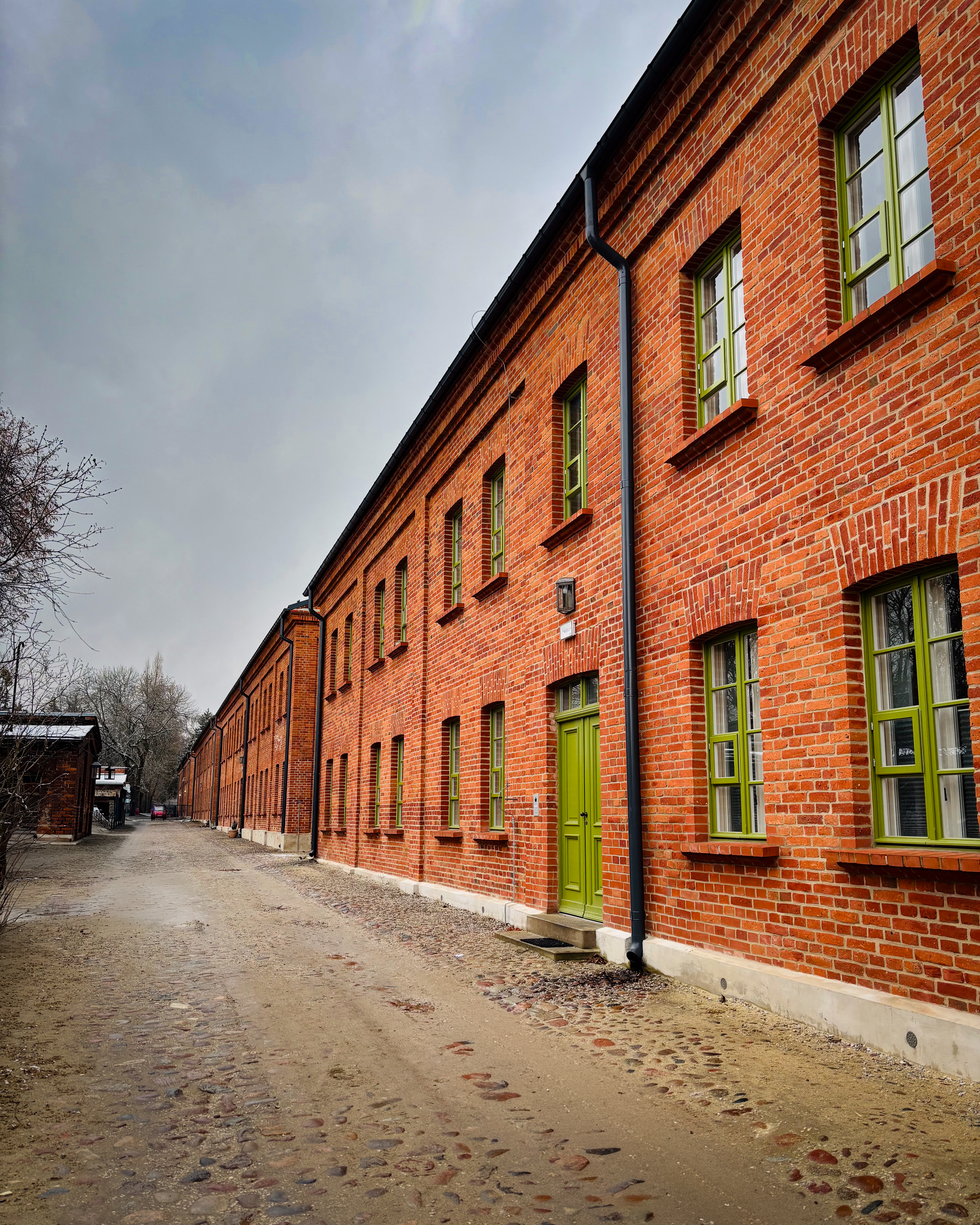 Łódź city 10 minutes before the snowfall